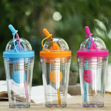 Fruit Infusing Water Bottle with Straw