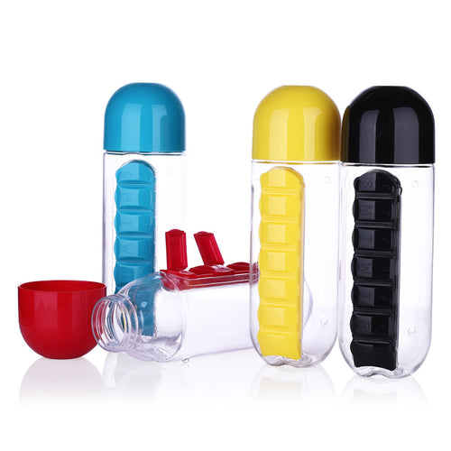 Pill Box Organizer Bottle